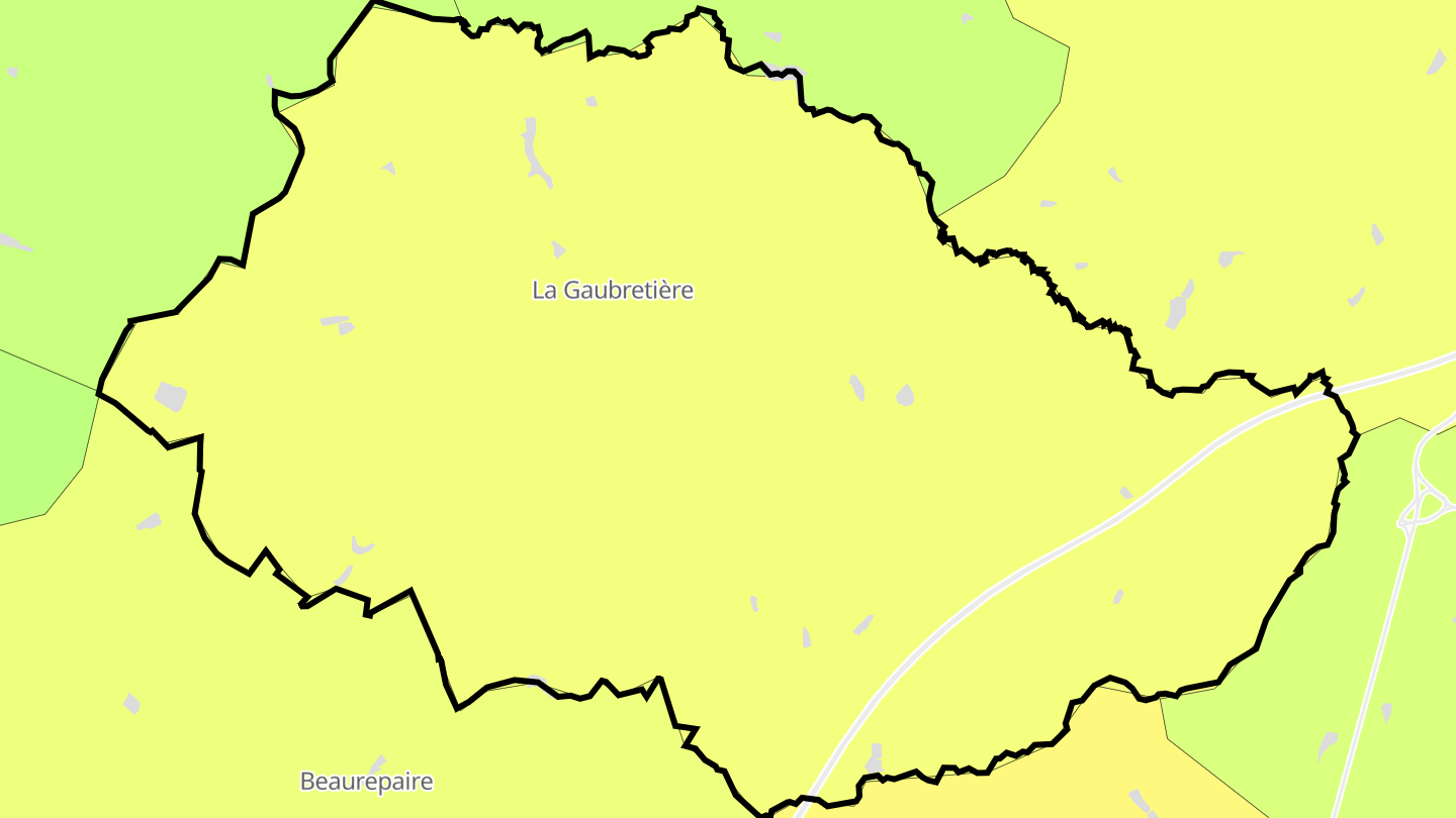Carte des prix de l'immobilier La Gaubretière
