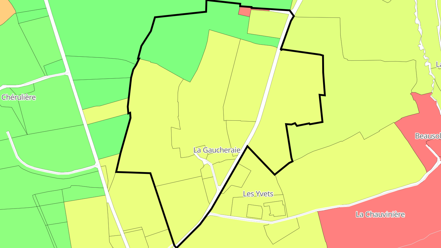 Carte des prix de l'immobilier La Gaucheraie