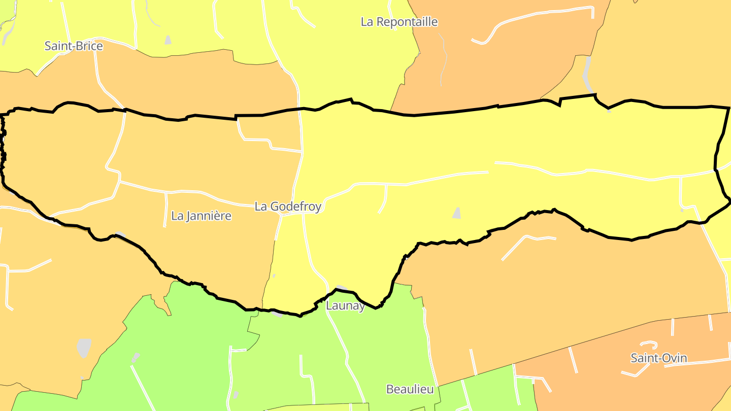 Carte des prix de l'immobilier La Godefroy