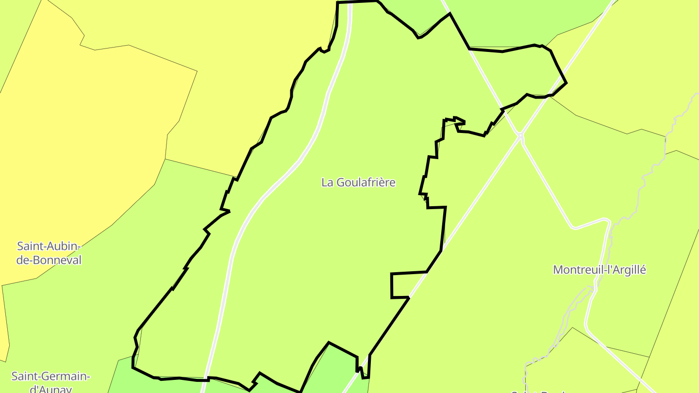 Carte des prix de l'immobilier La Goulafrière
