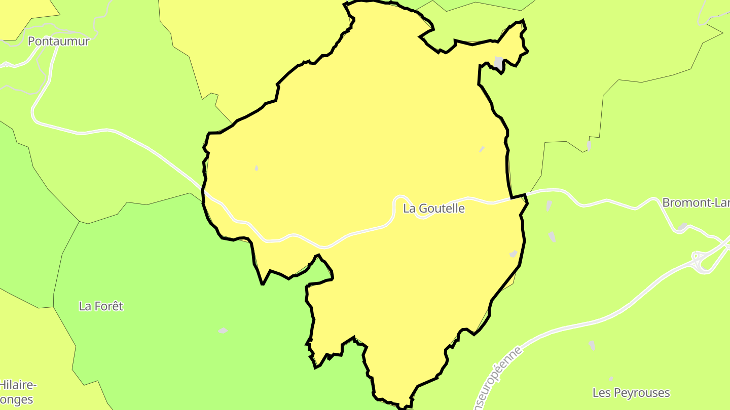 Carte des prix de l'immobilier La Goutelle