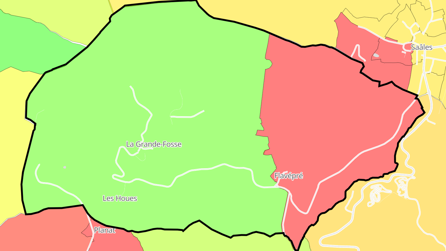 Carte des prix de l'immobilier La Grande-Fosse