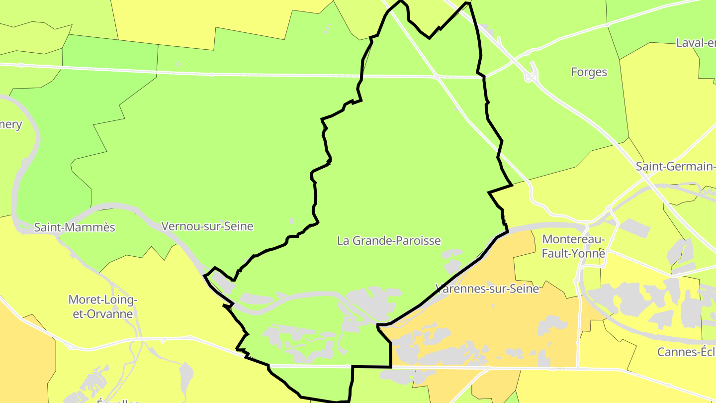 Carte des prix de l'immobilier La Grande-Paroisse
