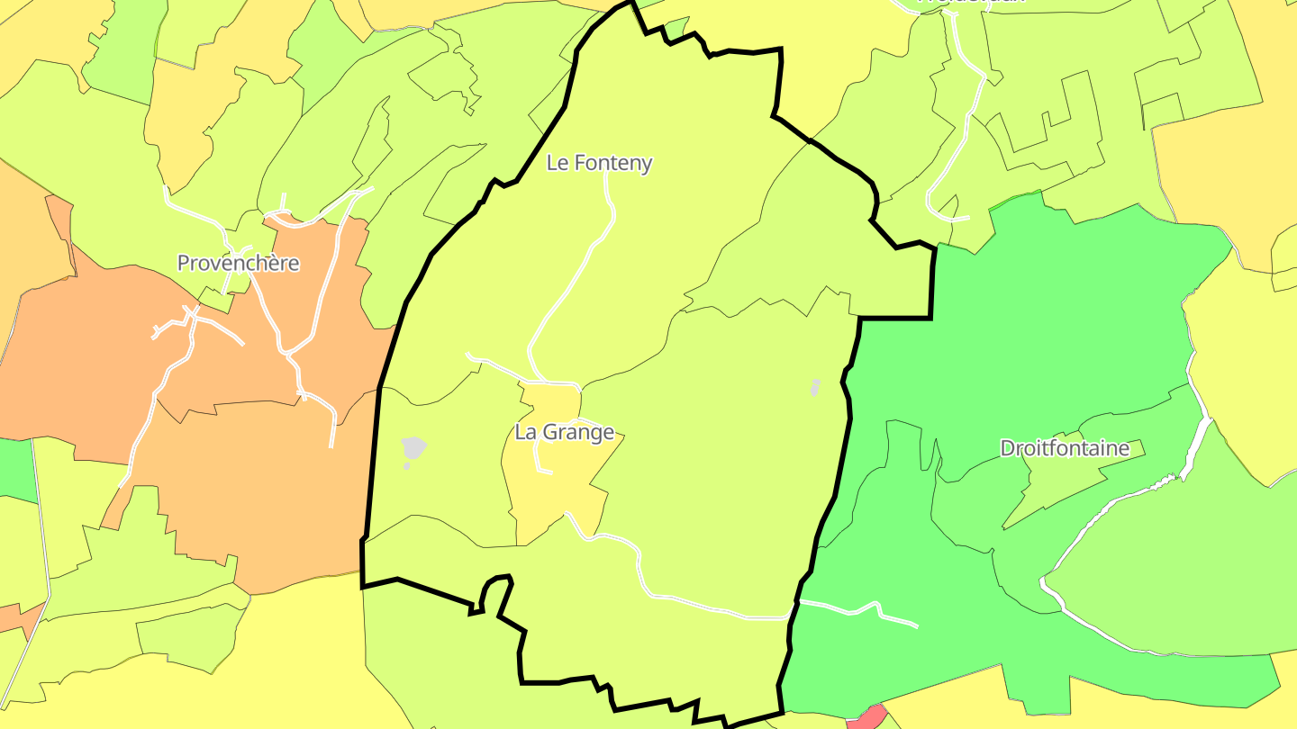 Carte des prix de l'immobilier La Grange