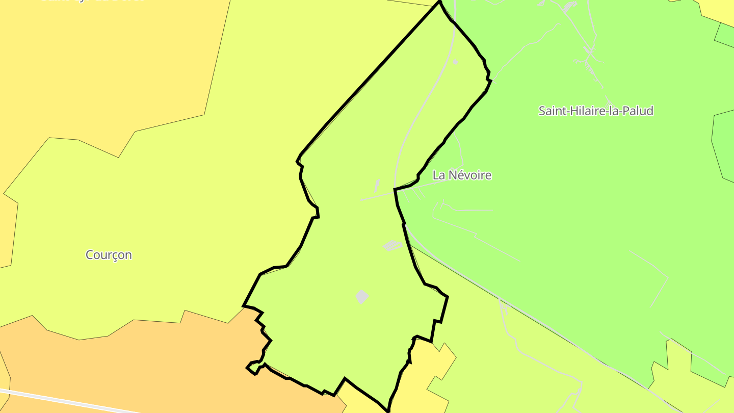Carte des prix de l'immobilier La Grève-sur-Mignon