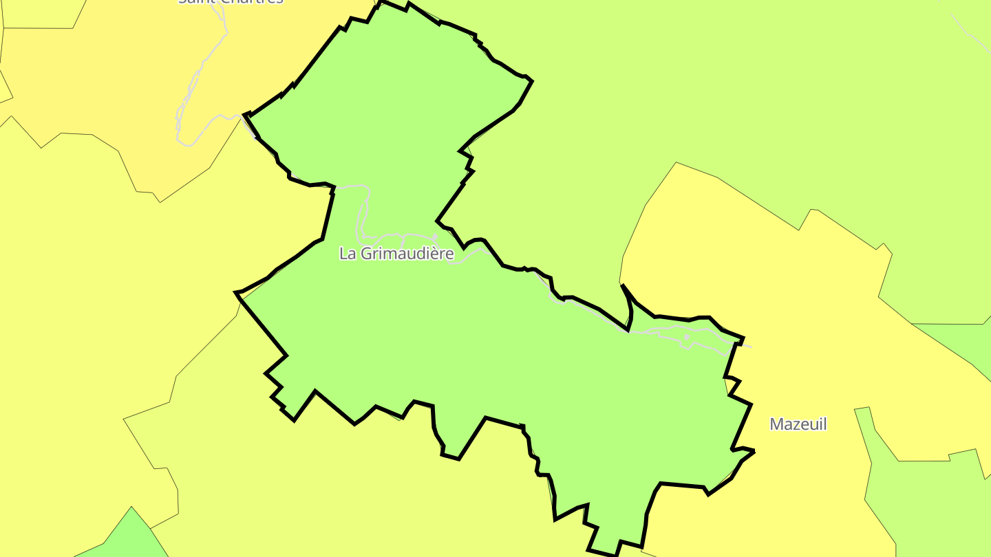 Carte des prix de l'immobilier La Grimaudière