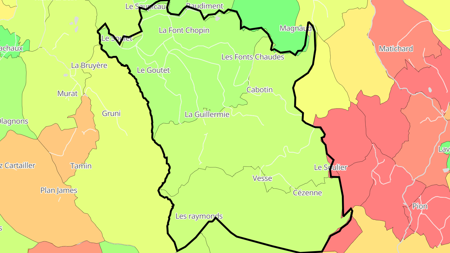 Carte des prix de l'immobilier La Guillermie