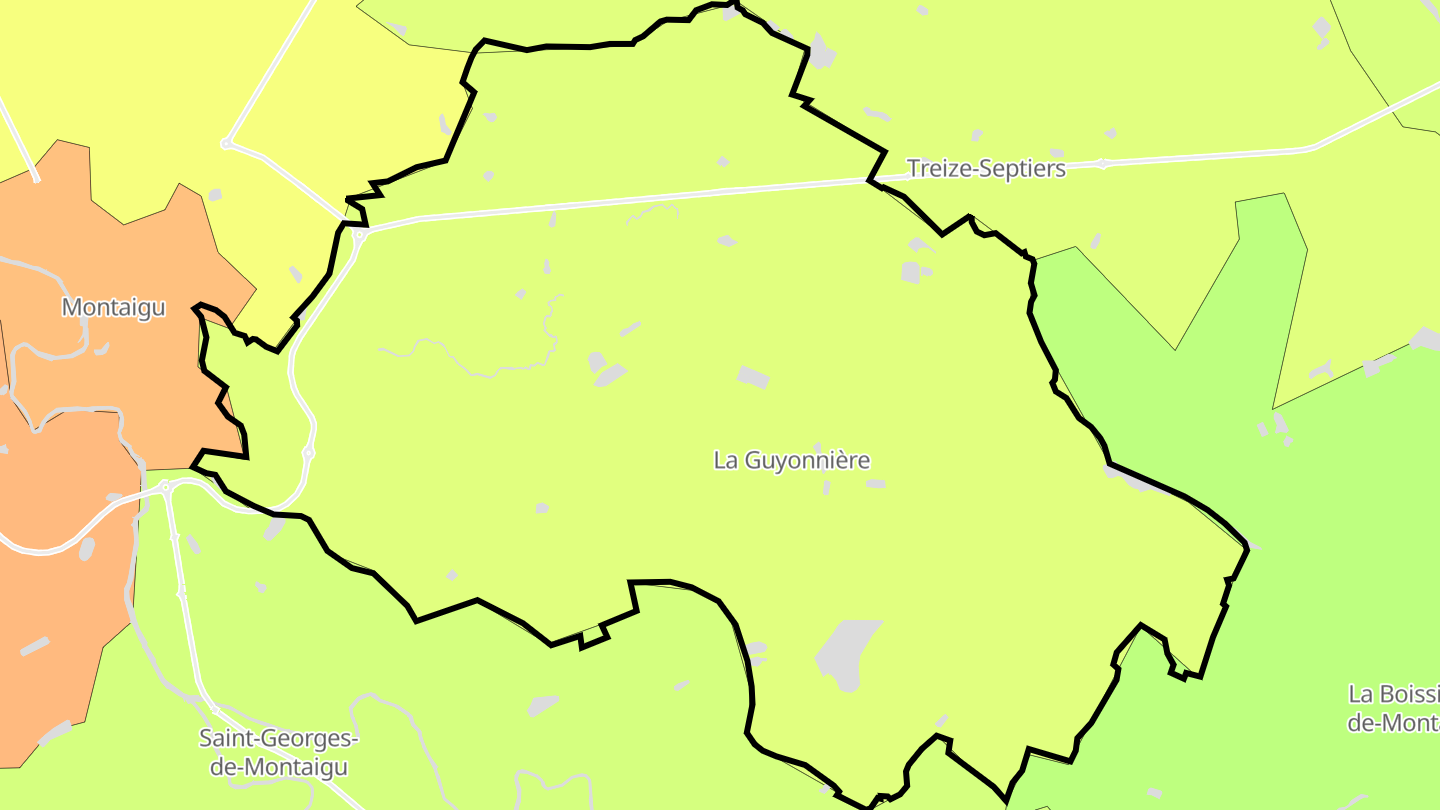 Carte des prix de l'immobilier La Guyonnière