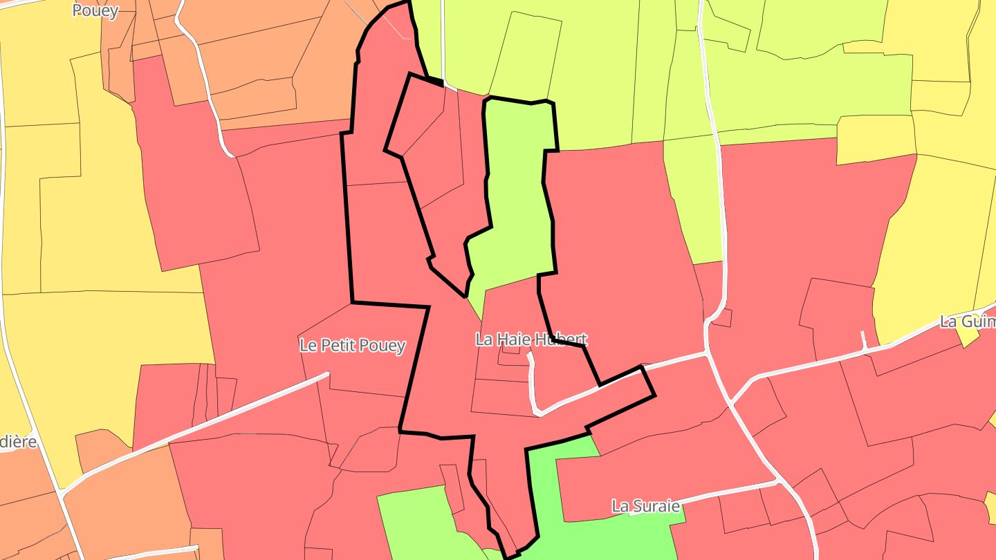 Carte des prix de l'immobilier La Haie Hubert