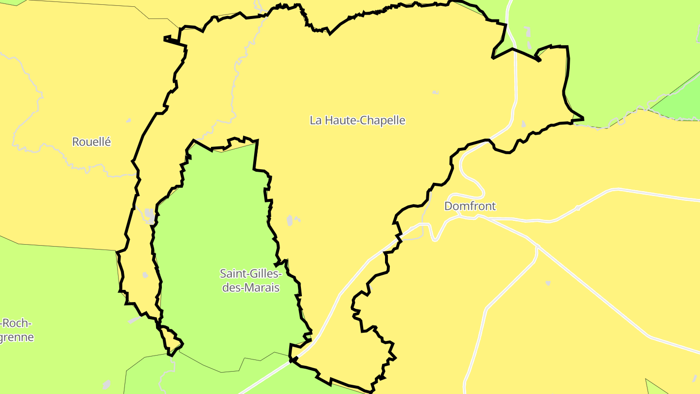 Carte des prix de l'immobilier La Haute-Chapelle
