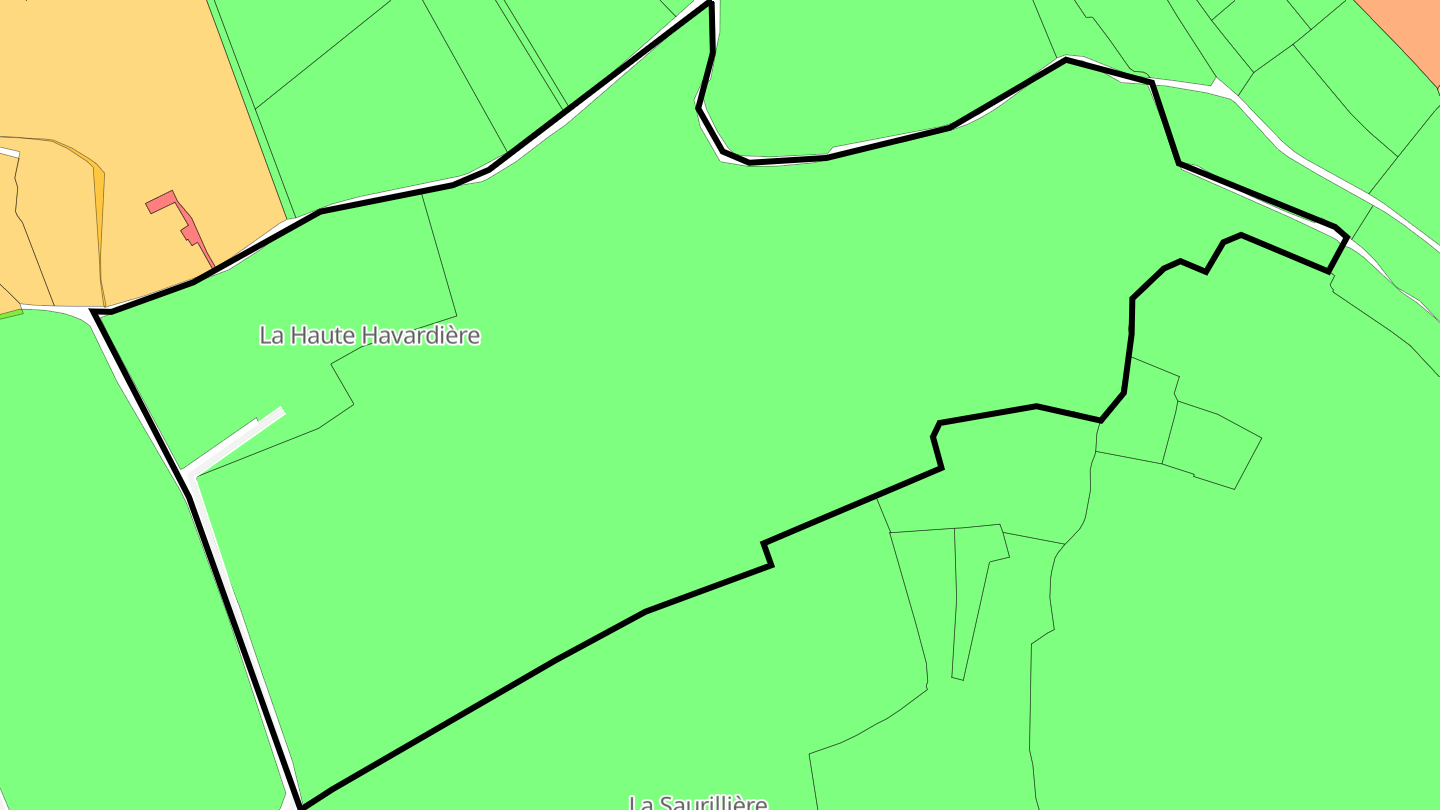 Carte des prix de l'immobilier La Haute Havardière