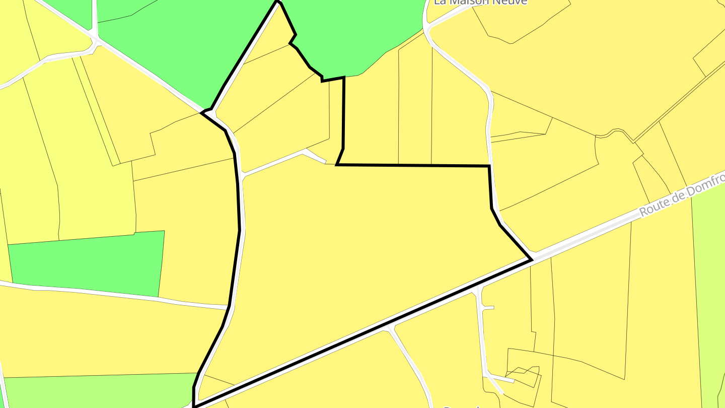 Carte des prix de l'immobilier La Haute Lande