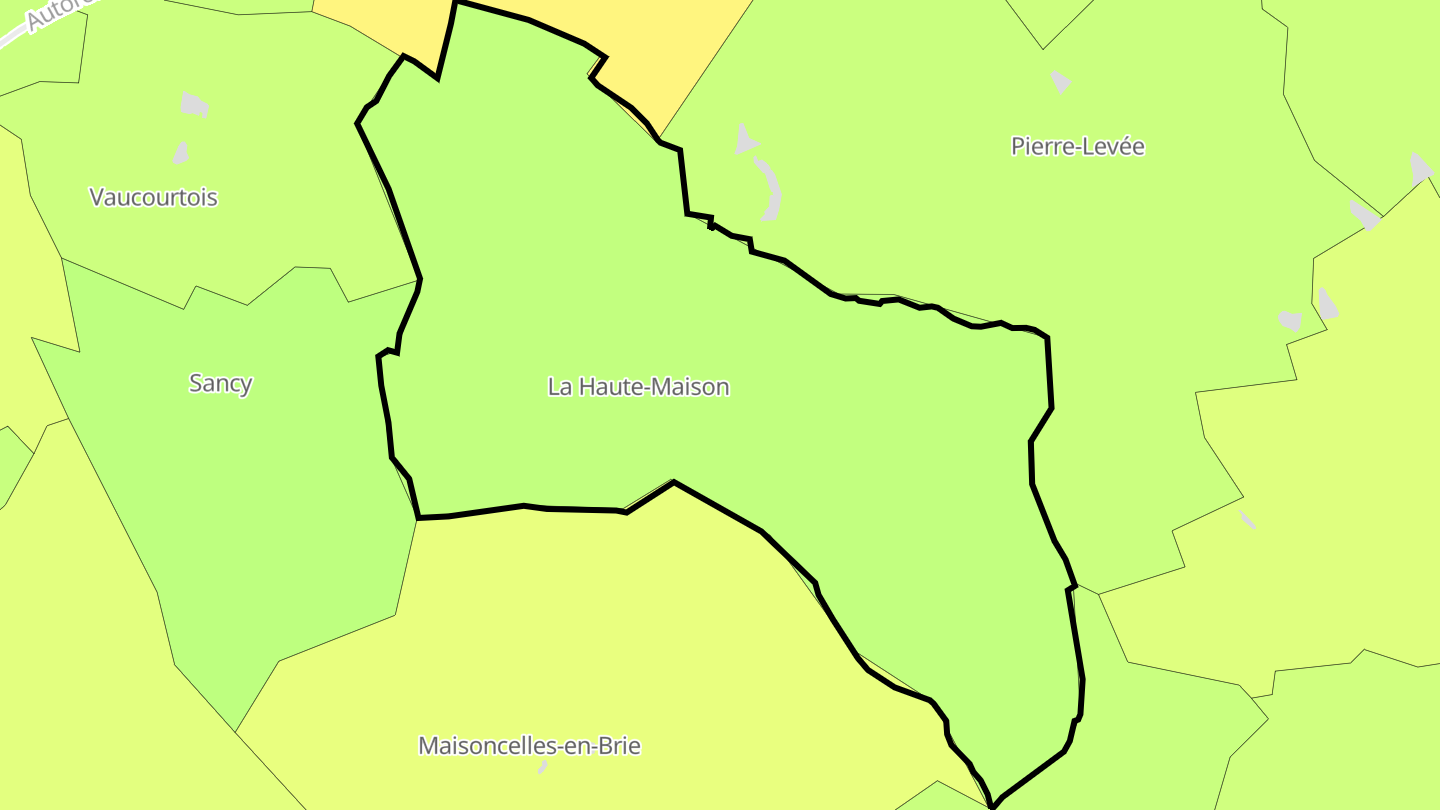 Carte des prix de l'immobilier La Haute-Maison