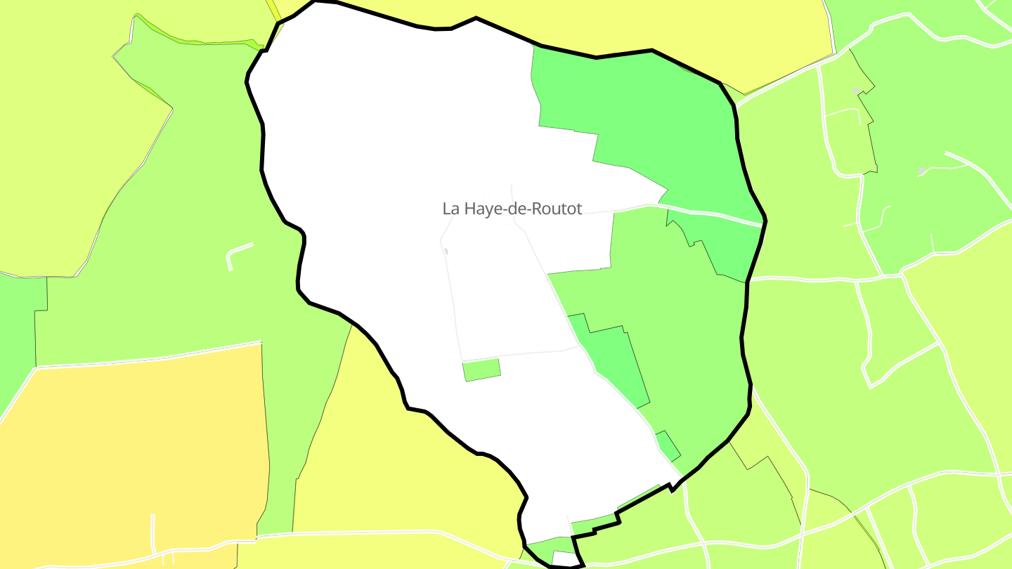 Carte des prix de l'immobilier La Haye-de-Routot