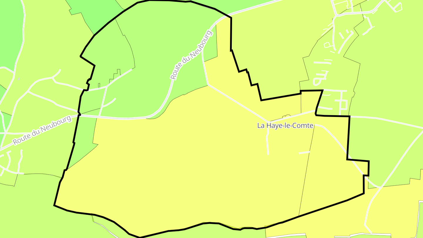Carte des prix de l'immobilier La Haye-le-Comte