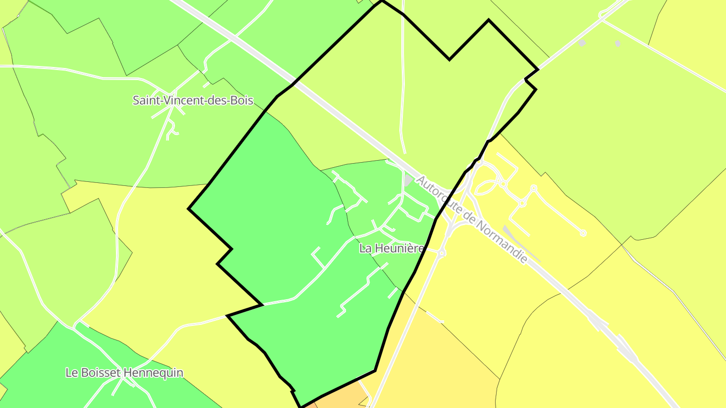 Carte des prix de l'immobilier La Heunière