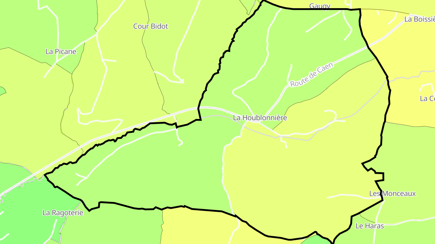 Carte des prix de l'immobilier La Houblonnière