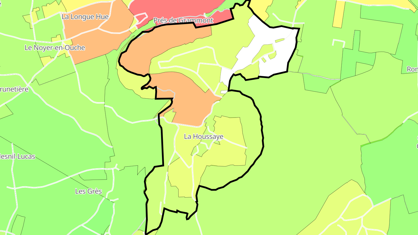 Carte des prix de l'immobilier La Houssaye