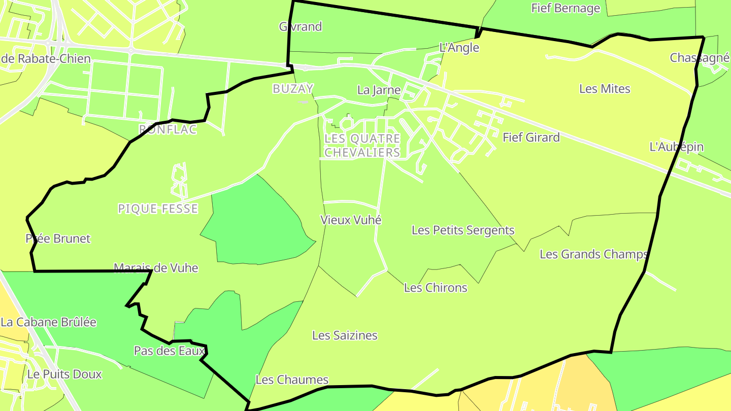 Carte des prix de l'immobilier La Jarne