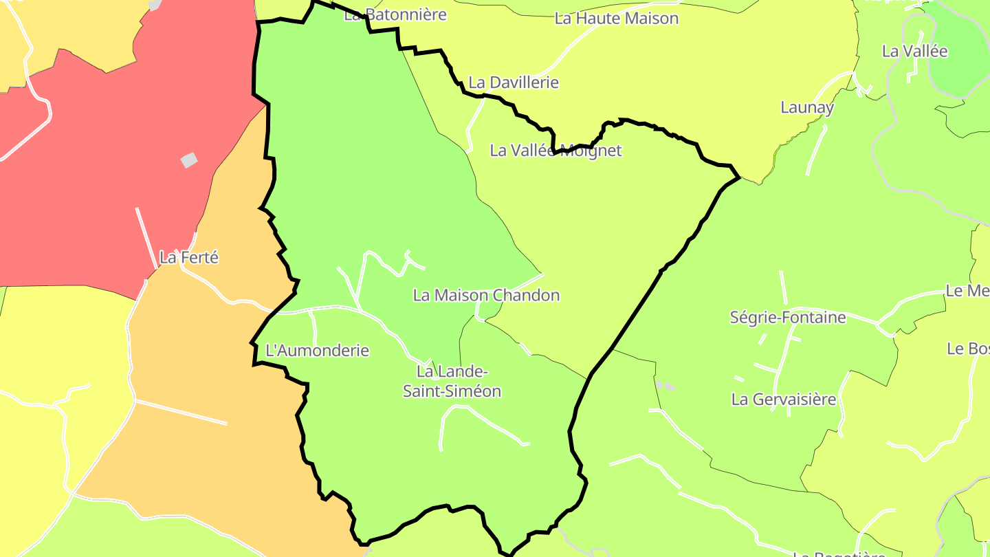 Carte des prix de l'immobilier La Lande-Saint-Siméon