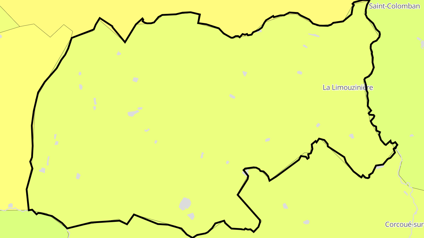 Carte des prix de l'immobilier La Limouzinière