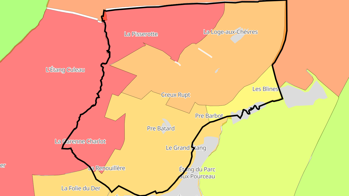 Carte des prix de l'immobilier La Loge-aux-Chèvres