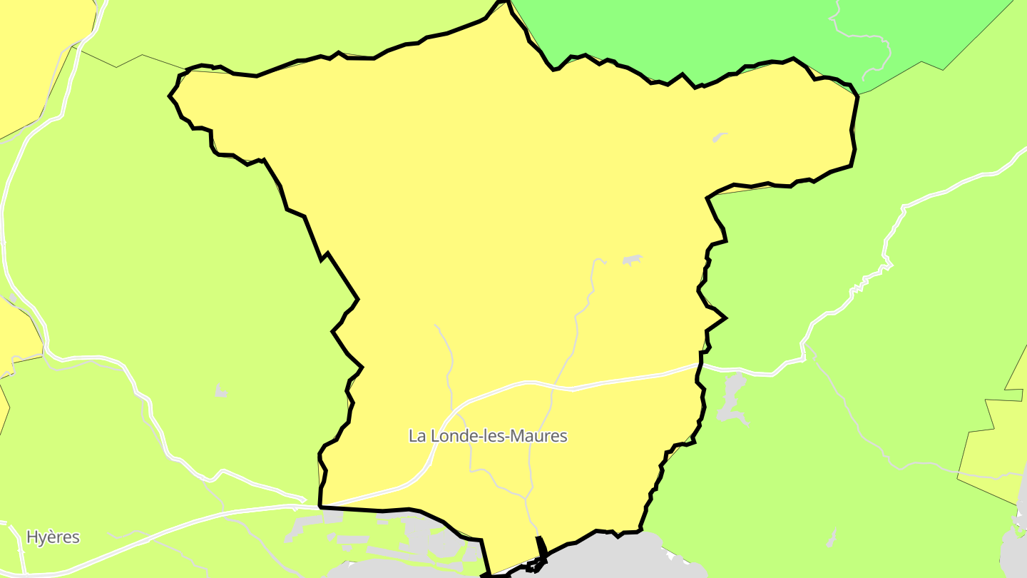 Carte des prix de l'immobilier La Londe-les-Maures