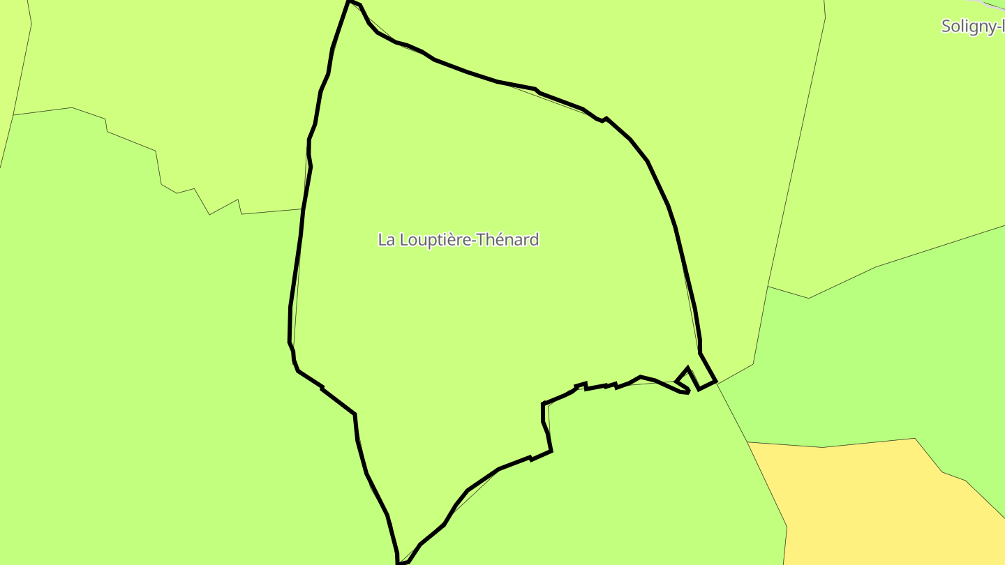Carte des prix de l'immobilier La Louptière-Thénard
