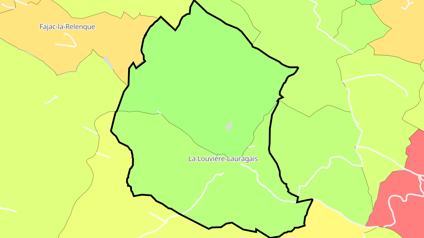 Carte des prix de l'immobilier La Louvière-Lauragais