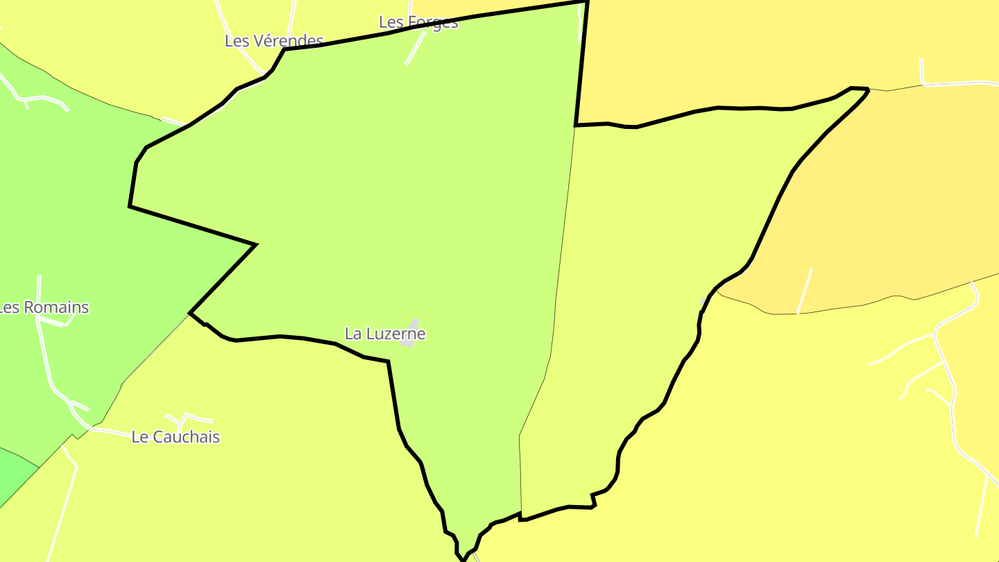 Carte des prix de l'immobilier La Luzerne