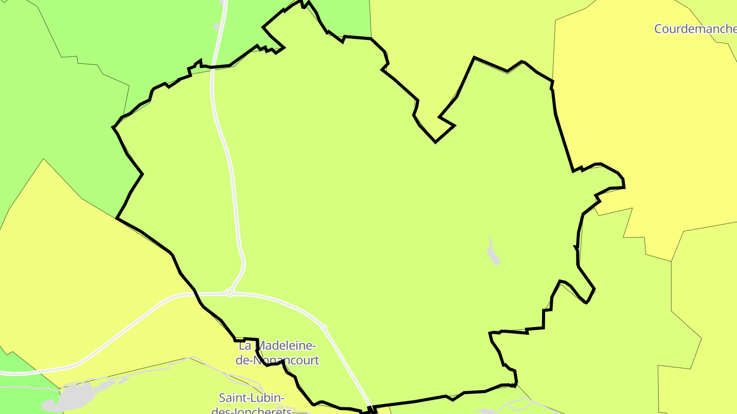 Carte des prix de l'immobilier La Madeleine-de-Nonancourt