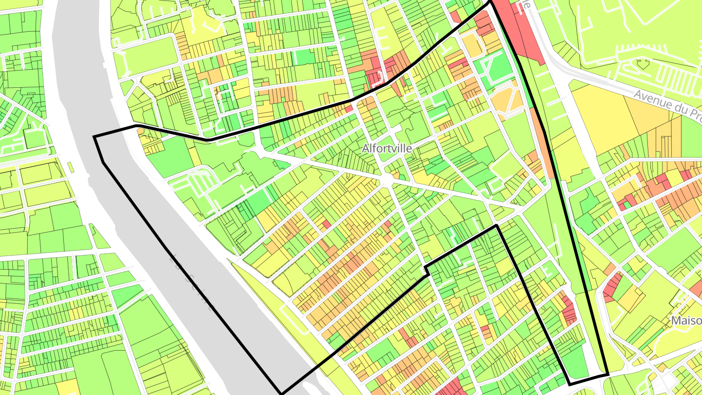 Carte des prix de l'immobilier La Mairie