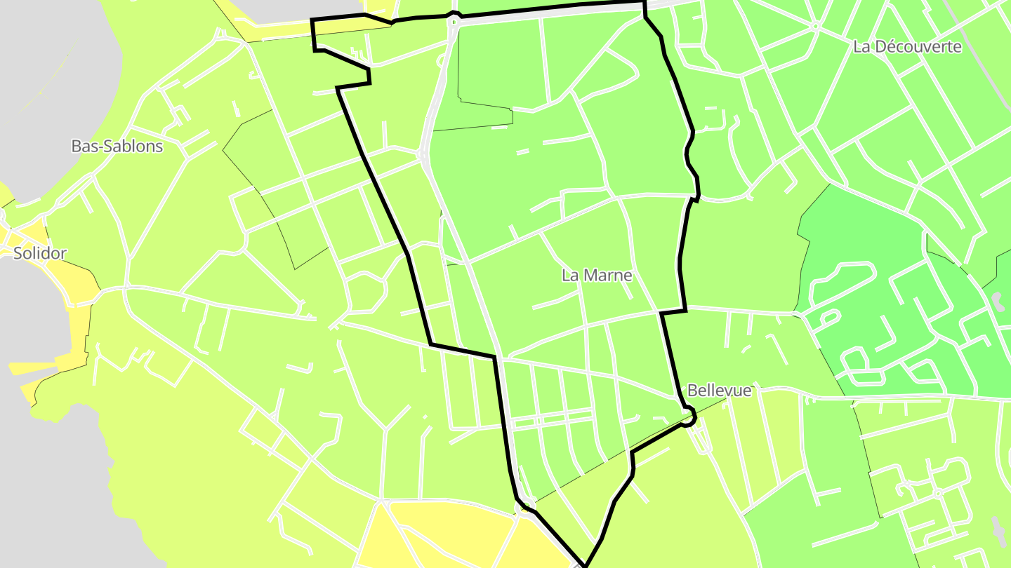 Carte des prix de l'immobilier La Marne