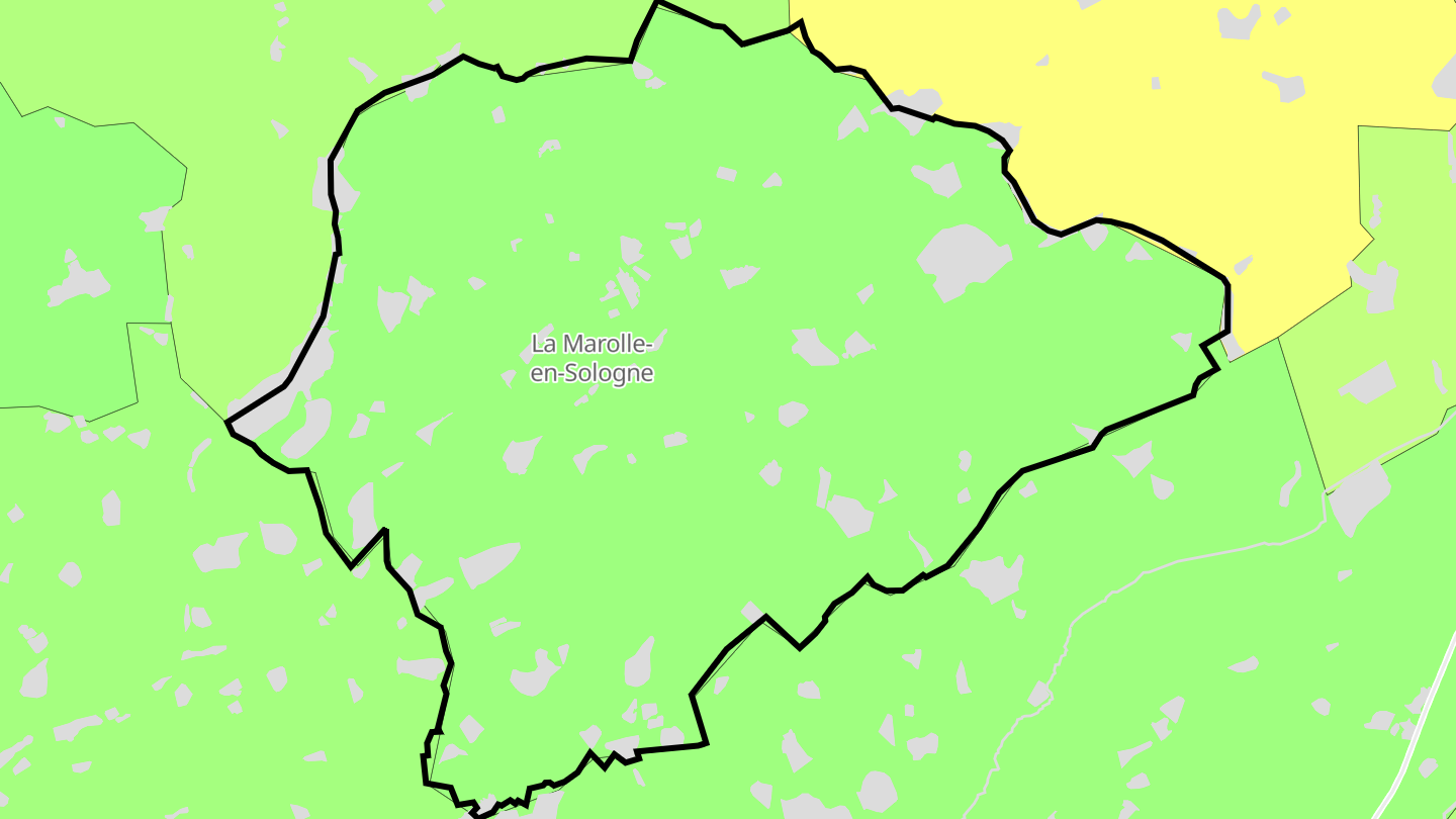Carte des prix de l'immobilier La Marolle-en-Sologne
