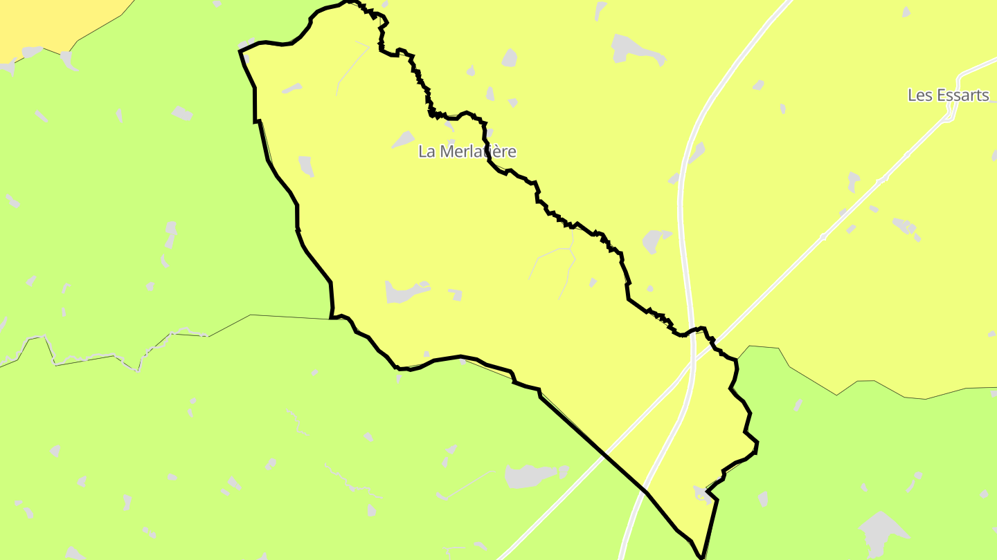 Carte des prix de l'immobilier La Merlatière