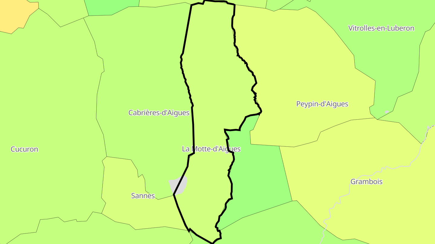Carte des prix de l'immobilier La Motte-d'Aigues