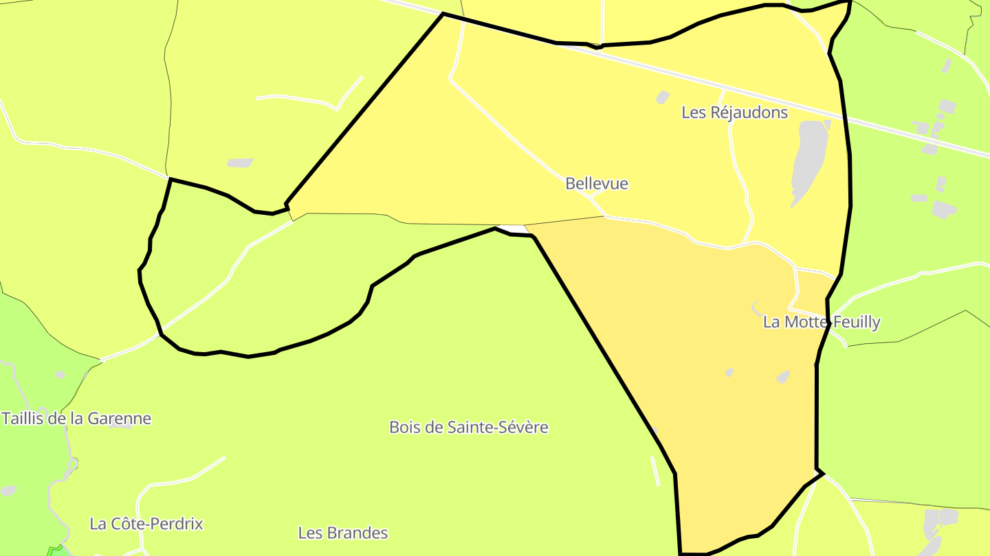 Carte des prix de l'immobilier La Motte-Feuilly