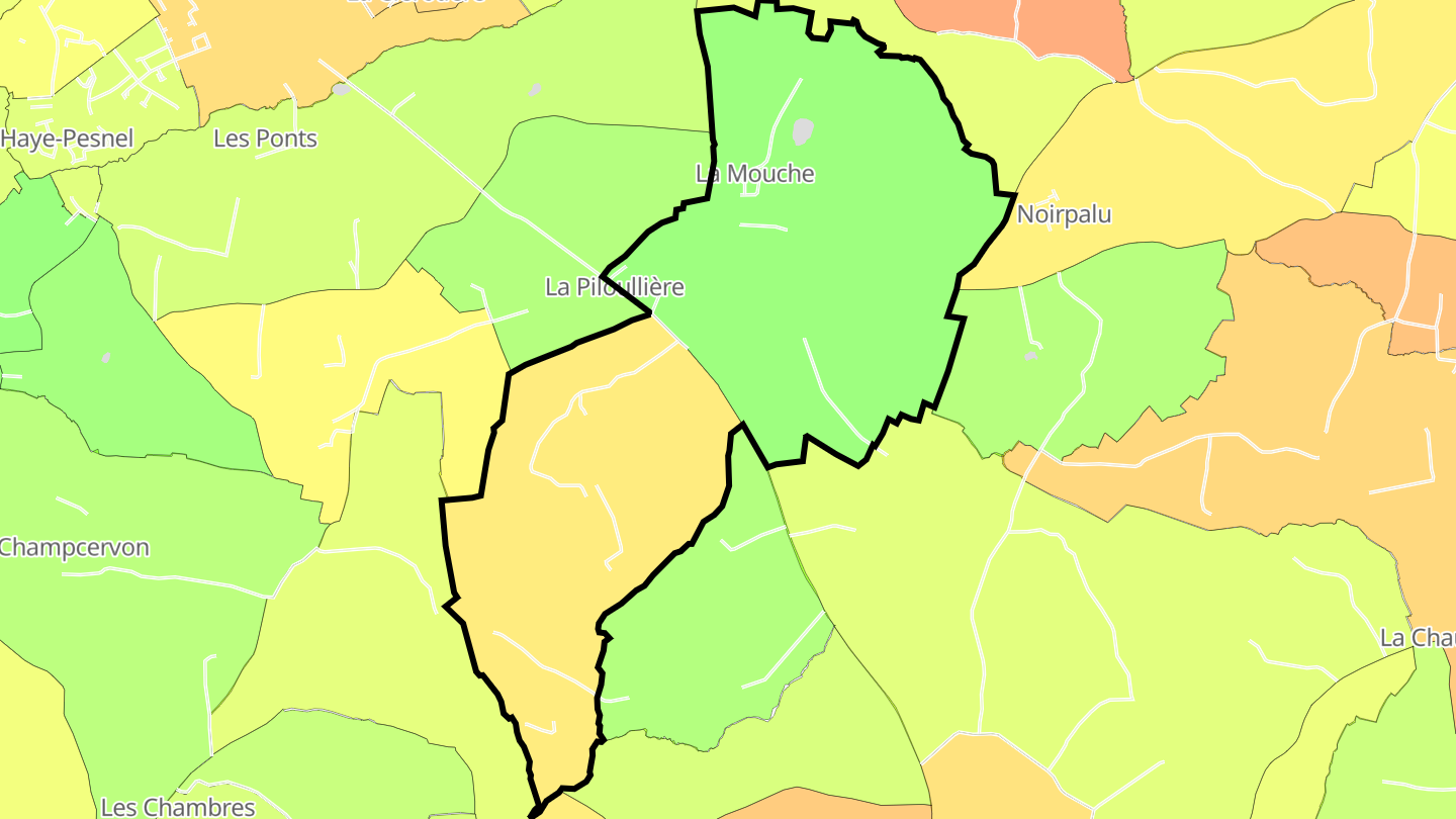 Carte des prix de l'immobilier La Mouche