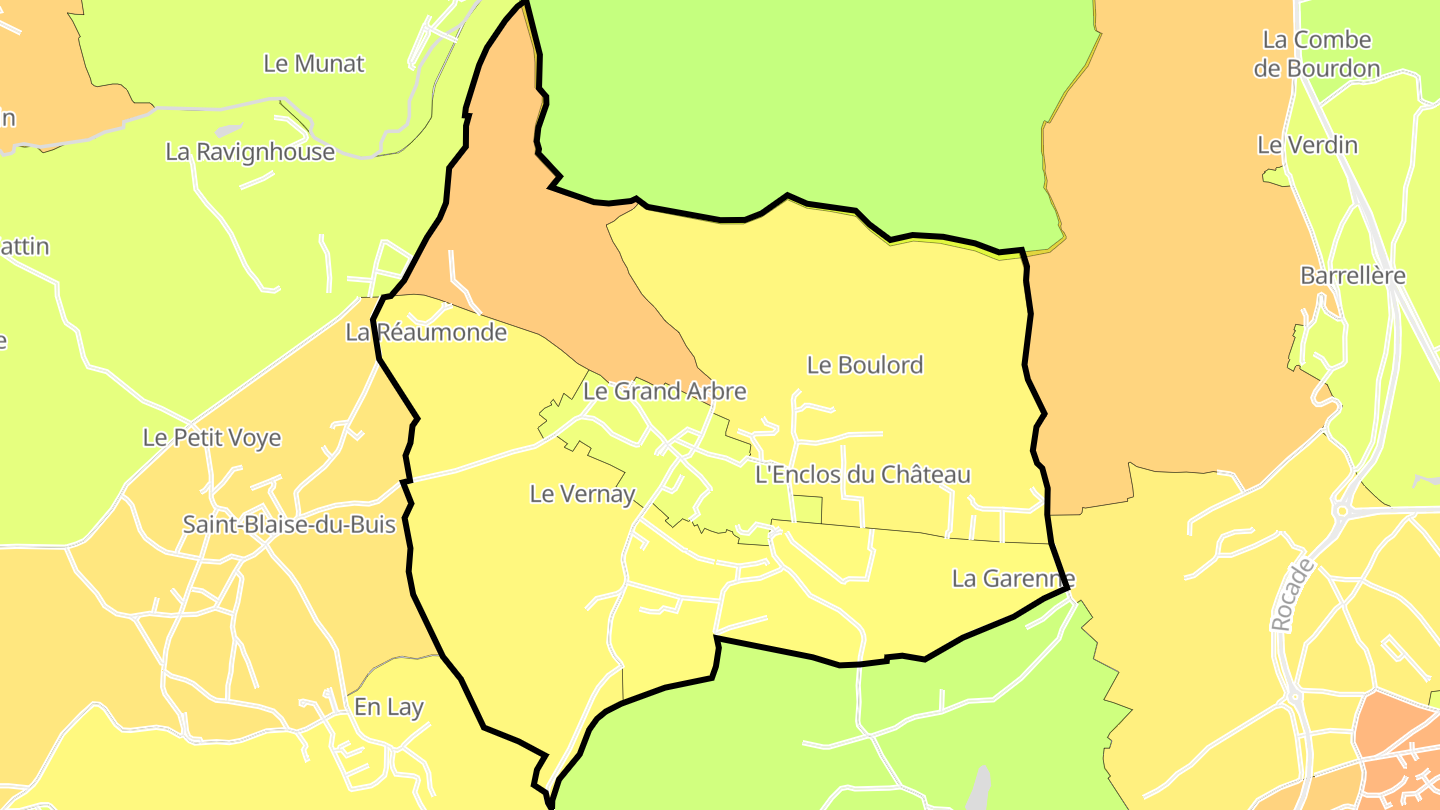 Carte des prix de l'immobilier La Murette
