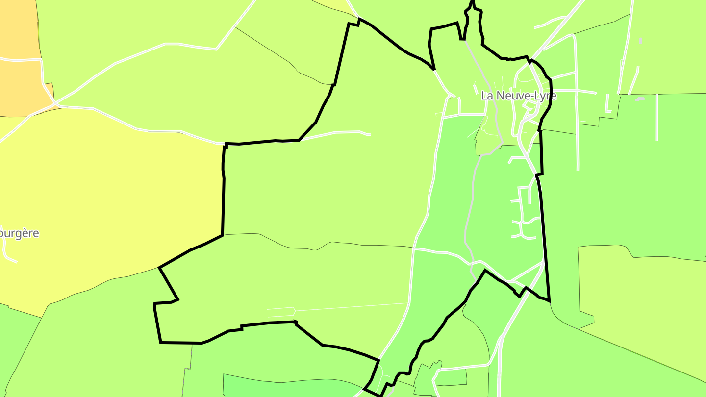 Carte des prix de l'immobilier La Neuve-Lyre
