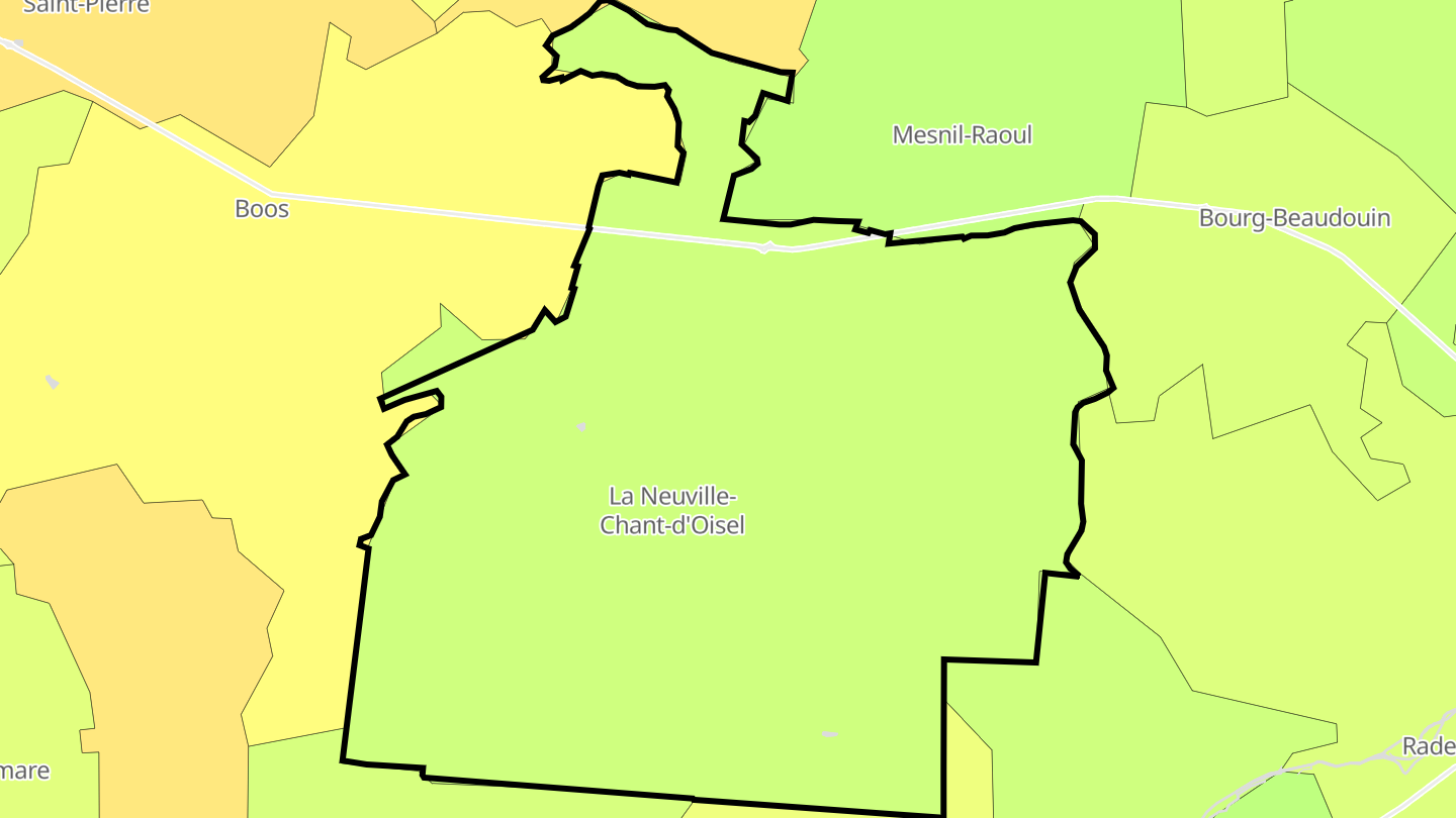 Carte des prix de l'immobilier La Neuville-Chant-d'Oisel