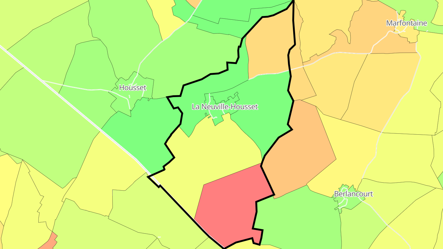 Carte des prix de l'immobilier La Neuville-Housset