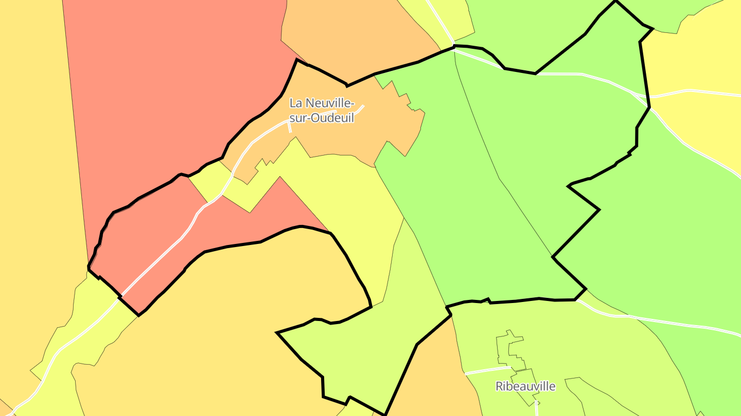 Carte des prix de l'immobilier La Neuville-sur-Oudeuil