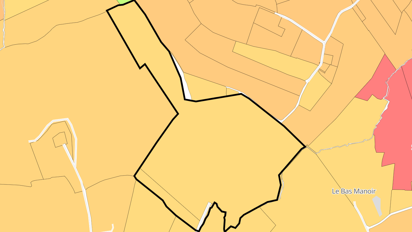 Carte des prix de l'immobilier La Normandière