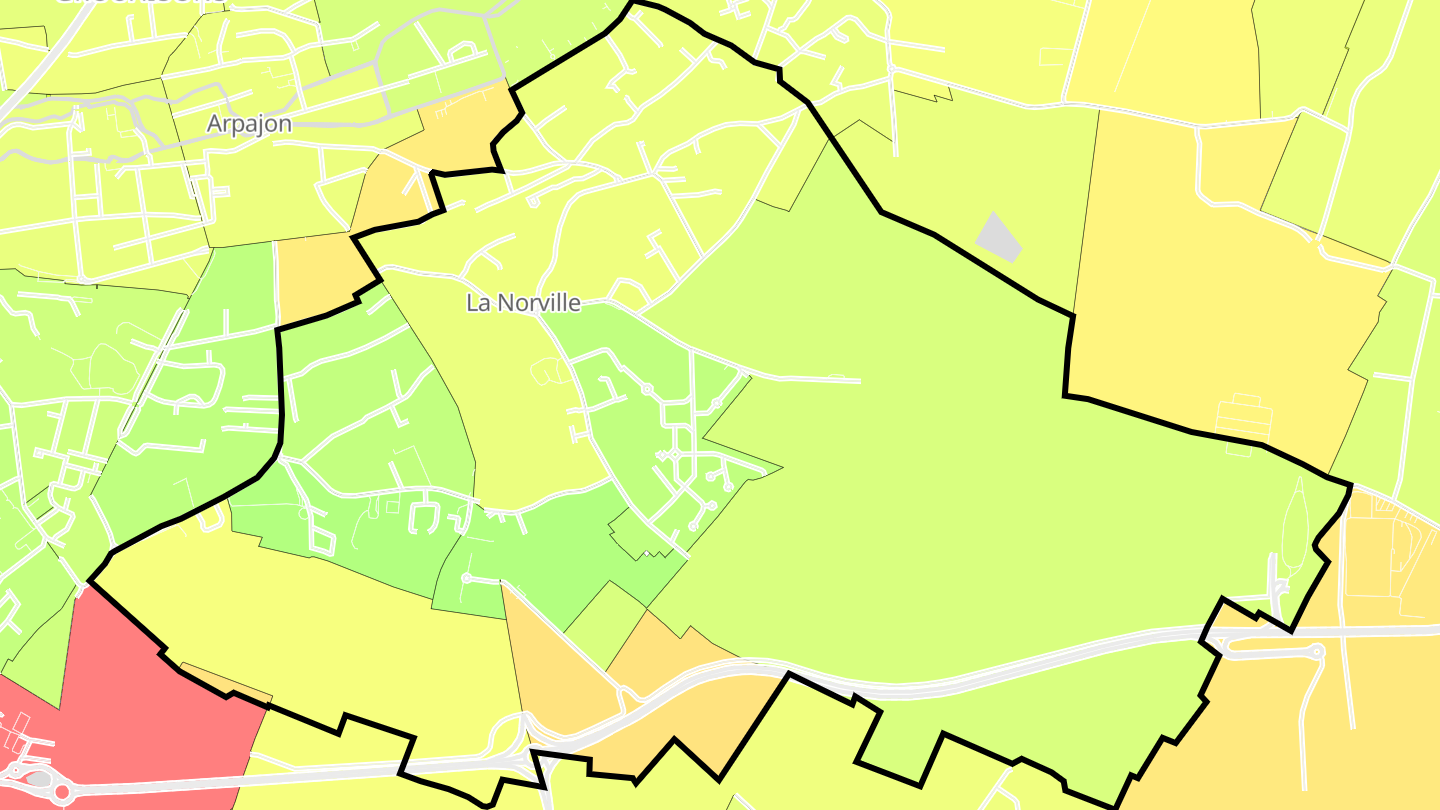 Carte des prix de l'immobilier La Norville