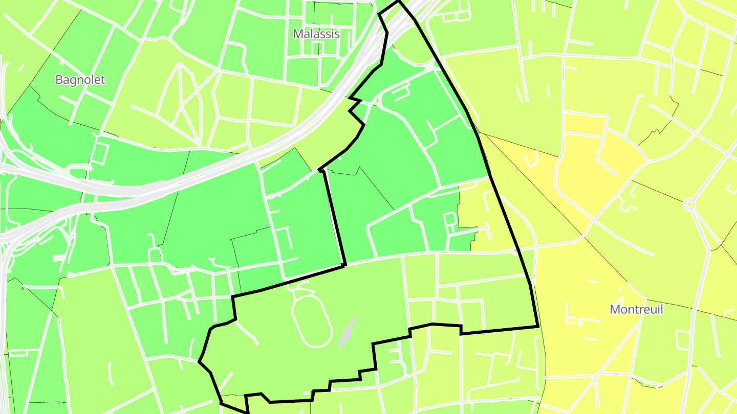 Carte des prix de l'immobilier La Noue - Clos-Français