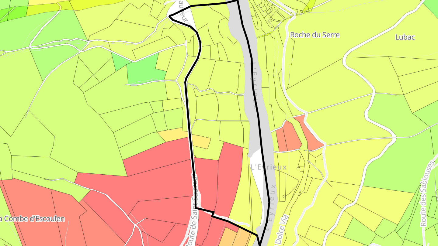 Carte des prix de l'immobilier La Paile