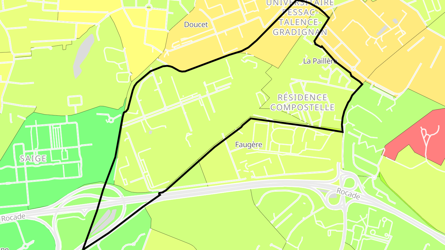 Carte des prix de l'immobilier La Paillère-Compostelle