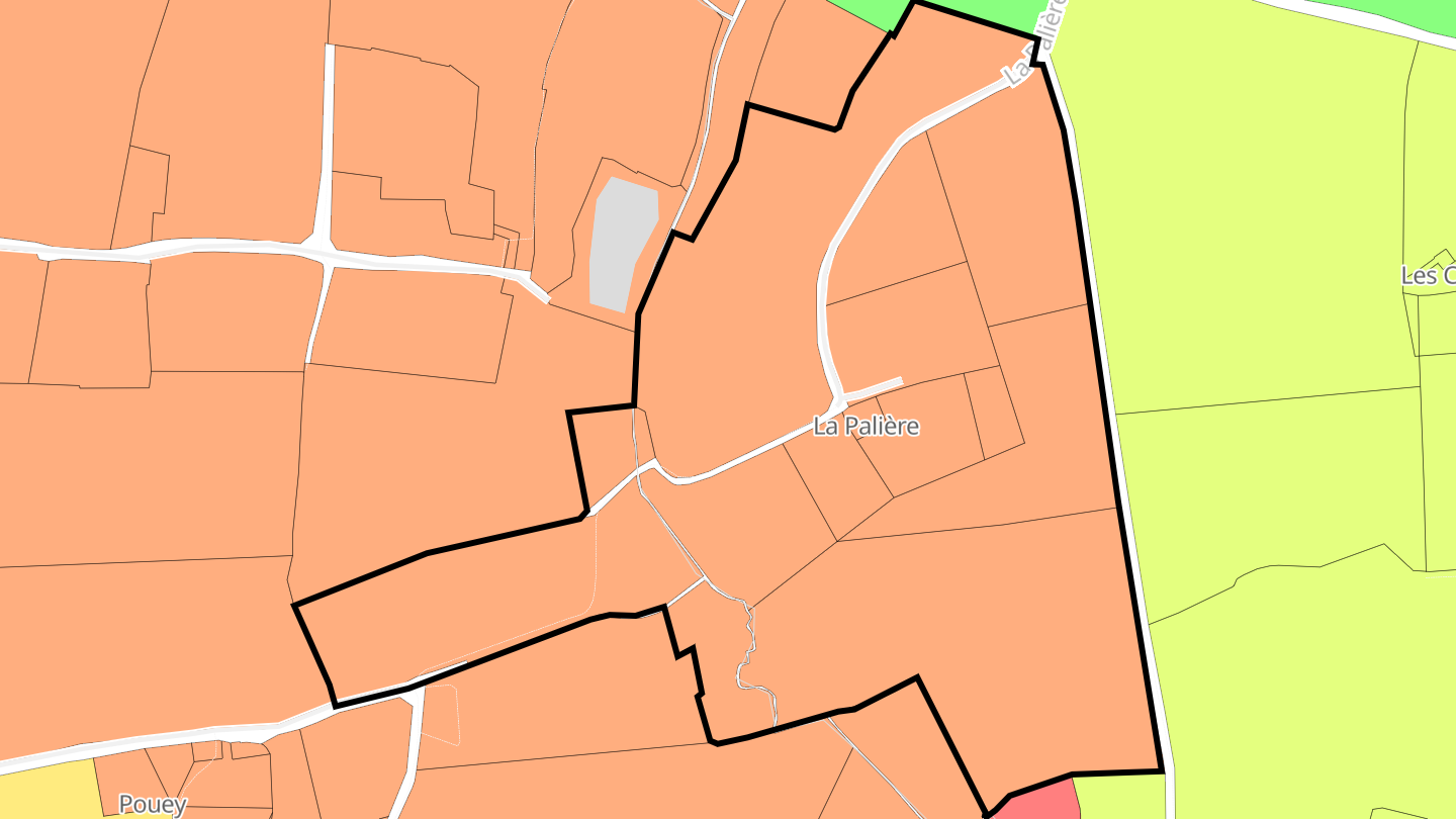 Carte des prix de l'immobilier La Palière