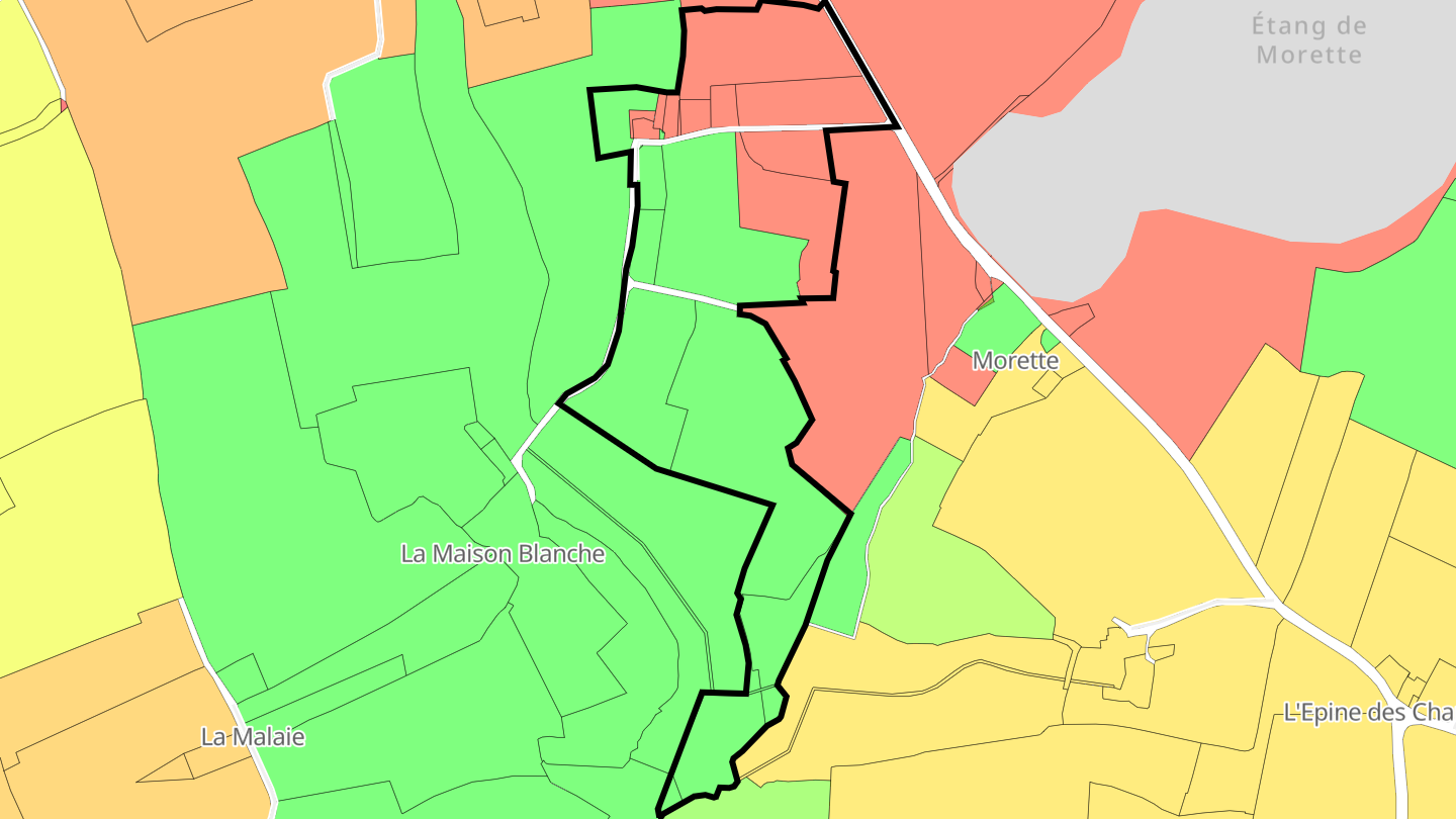Carte des prix de l'immobilier La Perdrière